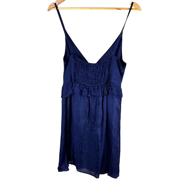 Everyday Ritual Isabelle Babydoll Nightgown Cotton Silk Blend Blue Women's Sz XL - Picture 3 of 7